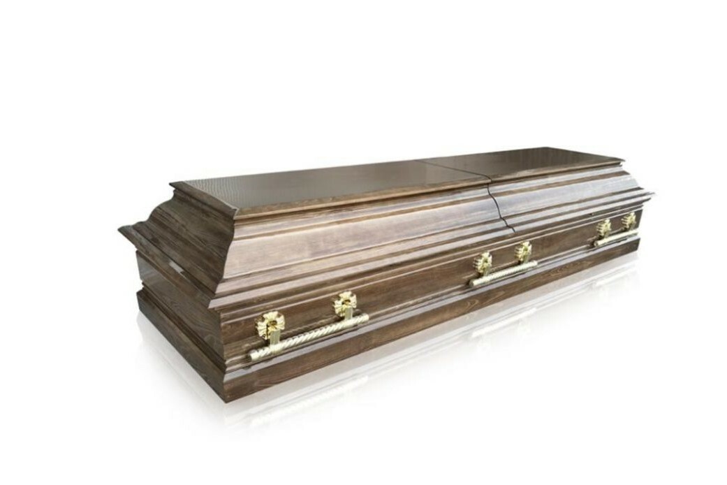 <span style="font-weight: normal;">Гроб Даллас двухкрышечный 4 гранный</span>