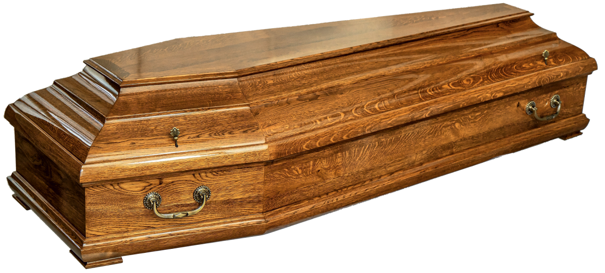 <span style="font-weight: normal;">Гроб дубовый "Ромео" 6 гранный глянец</span>